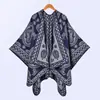 Bufanda Chal Nuevo para Mujer Estilo Callejero Europeo y Americano Otoño e Invierno Engrosado Jacquard Imitación Cachemir Abertura Chal Cálido Comercio Exterior Venta al por Mayor