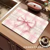 Alfombrilla absorbente de secado rápido para escurrir en la cocina, alfombrilla de comedor de tierra de diatomeas, antideslizante, fácil de limpiar, alfombrilla para cafetera, en stock, se puede etiquetar y enviar en nombre de los clientes