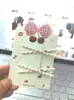 Pinza para el pelo con forma de cruz y lazo rojo de alto valor, estilo japonés dulce, simple, femenino, para flequillo, pinza de pico de pato, pasador, accesorios para el pelo