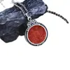 Colgante de Moneda Personalizada con Runa Espíritu de la Montaña de Plata 925 con Superficie de Cinabrio y Mantra de Seis Caracteres, Colgante de Rueda Bagua Tai Chi