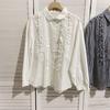 Camisa Retro Estilo Universitario Japonés para Mujer Verano Costura de Oreja Camisa a Cuadros Top de Diseño Casual Holgado