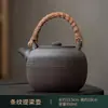 Conjunto para Preparo de Chá no Atacado: Bule Estilo Japonês com Alça, Cerâmica Grossa Vintage, Conjunto Completo de Fogão Elétrico Cerâmico Pequeno Automático