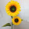 Inicio Simulación Flores Girasol Rendimiento Adornos Decorativos Muchos Girasoles Hotel Sala de Estar Boda Simulación Flores de Seda