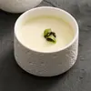 Tigela de Sobremesa Branca Pontilhada de Meteorito de 3,1 polegadas de Fábrica, Tigela Pequena para Refeição, Louça de Cerâmica, Açucareiro de Restaurante