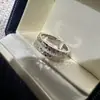 Anillo de Luz LED CNC Brillante de Plata Esterlina S925 Joyería Diseño de Nicho Elegante Estilo Francés Moda Anillo Vintage
