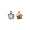 Accesorios Coloridos de Flores Margarita Flor de Cerezo Accesorios para Joyería DIY Llavero Bolsa Colgante de Aleación Esmaltada Transfronterizo