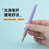 Yihua Le Set de 5 Pinceles Morados para Uñas de Mango Corto, Pinceles Finos, Pinceles Ultra Delgados para Dibujo, Pinceles para Dibujo a Mano