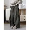 Pantalones casuales estilo japonés color café para primavera y otoño para hombres y mujeres, pantalones anchos de trabajo estilo universitario, pantalones largos rectos sueltos plisados versátiles