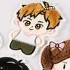 Nuevos personajes de dibujos animados de anime bidimensionales de peluche, colgantes hechos a mano para DIY para combinar con mochilas y cajas, parches de tela bordados