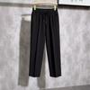 Calça de Alfaiataria Elástica para Primavera e Outono Masculina Calças de Alta Qualidade ins Calças Não Amassáveis Masculinas Calças Masculinas de Comprimento no Tornozelo