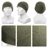 Gorra de ciclismo transfronteriza en stock, cálida y forrada de forro polar, ajustable, con cordón, color liso y adecuada para deportes y como calentador de cuello.