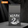 Estuche para Cigarrillos de Aleación Pack de 20 Deslizante Portátil para Hombres Grueso Suave y Duro Bolso Universal Impermeable de Alta Calidad Estuche Plegable para Cigarrillos