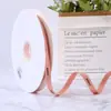 Cinta Estampada con Borde de Canalé de Letras Huiya Estilo Ins Caja de Regalo Estampada Cambiante Accesorios de Moño para Manualidades