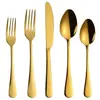 Amazon cuchillo y tenedor cuchara cubertería de acero inoxidable cuchara de mesa Tenedor cuchillo Juego de 5 piezas Color titanio 1010 cubertería