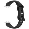 Pulseira de Silicone de Cor Sólida com Fecho Borboleta Brilhante Compatível com Huawei Band 8/9/10/11/11Pro Pulseira de Reposição