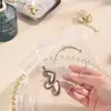 Bolsa transparente de PVC engrosado con autocierre para guardar joyas, a prueba de humedad y antioxidación, bolsa de embalaje sellada para pendientes, collares y accesorios