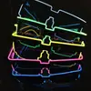 Gafas de Sol Parpadeantes LED Celebridad de Internet Discoteca Bar KTV Tecnología Futura Atmósfera Rendimiento Accesorios de Gafas de Sol Obturadores Parpadeantes