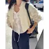 Enviado: Cardigã de tricô trançado doce novo de outono chique coreano, blusa casual solta