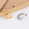 Pingente Lua Oca Minimalista de Luxo em Aço Inoxidável Acessório de Joia Pingente de Bênção para Mulheres DIY