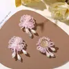 Pendientes de Tachuela Reductores de Edad Lindos Flor de Perlas con Borla Mariposa Girly para DIY Accesorios para el Cabello de Mujer Flores para Zapatos Accesorios de Ropa