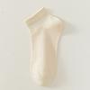 Calcetines blancos calcetines de mujer algodón verano delgados desodorantes absorbentes de sudor transpirables pies sin olor color sólido calcetines de barco sin costuras verano