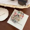 Pinza para el pelo de lunares y cuadros dulces estilo coreano para niñas, Pasador lindo con lazo, Pinza de tiburón Accesorio para el pelo
