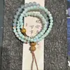Novo Presente de Ano Novo do Zodíaco Chinês Pulseira de Lótus da Boa Sorte, Pulseira de Amizade Colorida com Contas de Lótus Tradicional Chinês para Atrair Riqueza