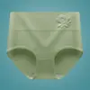 Shorts Íntimos Femininos de Algodão Puro de Cintura Alta com Grafeno Antibacteriano Respirável Tamanho Plus Size Sem Costura Confortáveis com Controle de Barriga Design Floral