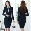 Conjunto de Terno Feminino para Primavera e Outono, Roupa de Trabalho Estilosa para Estudantes Universitários, Traje Formal para Entrevista, Vestimenta Profissional, Blazer, Uniforme de Trabalho para Recepção de Professor