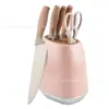 Juego de Cuchillos de Cocina Seis Piezas Cuchillo de Cocina Hogar Chef Cuchillo para Frutas Juego de Cuchillos Europeos de Acero Inoxidable