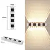 Lámpara solar de jardín para exteriores, lámpara de pared para el hogar, diseño decorativo, valla, pared, nuevo estilo, lámpara de pared con ambiente luminoso de arriba a abajo.