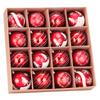 Amazon Nova Decoração de Árvore de Natal Presente Desenho Animado Raposa Pavão Galvanizado Plástico Pintado Bola de Natal Pingente