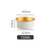 Tazón de Papel de Aluminio Dorado Espesado Desechable Tazón de Papel para Hielo Caja Conservadora Tazón para Sopa Polvo Agridulce Comida Ligera Empaque para Llevar Caja para Comida