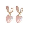 Brincos de Pérola com Agulha 925 Amor Brincos Femininos Distintivos Design Francês Brincos Fofos Joias de Orelha de Alta Qualidade Moda