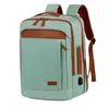 Mochilas de lazer para atividades ao ar livre de grande capacidade e transfronteiriças estão em estoque, apresentando um design estiloso color-blocking, adequadas para negócios e deslocamento.