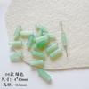 [Cuentas de tubo redondas naturales] Cuentas redondas largas naturales, cuentas sueltas cilíndricas de cristal de jade para pulsera DIY, accesorios