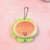 Simulação de desenho animado comida pelúcia boneca pingente lanche chaveiro mochila pingente decorativo casal pequena boneca fofa