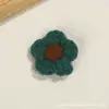 Flores pequeñas de hilo tejidas a mano flores tejidas lindas accesorios para el cabello DIY broches zapatos calcetines ropa accesorios decorativos