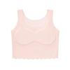 Ropa interior de látex para niñas en desarrollo, sin marcas, con copa fija, chaleco anti-golpes para niñas, sujetador para adolescentes de una o dos etapas
