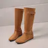 Botas retro de estilo coreano hasta la mitad de la pantorrilla para mujer, nueva colección Otoño 2026, botas de jinete con hebilla de cinturón adelgazante, botas de moda elegantes y versátiles