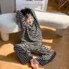 Pijama infantil, ropa de estar para hombre primavera y otoño, conjunto de otoño de manga larga, conjunto cálido de ropa interior para niños y bebés, colección de otoño