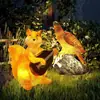 Luces de Jardín Impermeables Solares con Diseños Realistas de Animales: Nuevas Luces de Césped de Ardilla, Caracol y Panda para Iluminación de Paisaje Exterior