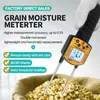 Medidor de Humedad de Grano, Medidor de Humedad de Arroz, Trigo, Medidor de Humedad de Arroz Húmedo, Soya, Medidor de Humedad Portátil con Pantalla Digital