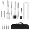 Nuevo Set Popular de Parrilla de Amazon Set de Herramientas para Barbacoa Set de Parrilla para Exteriores Cuchillo para Set de Parrilla