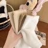 Calcetines de Terciopelo Australiano de Color Sólido para Niños Otoño e Invierno con Forro Polar Gruesos Cálidos para Dormir Calcetines de Luna Felpa Apilada Invierno Calcetines de Tubo Medio