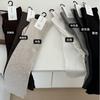 Meias para Mulheres no Outono e Inverno Novo Estilo Nanye Meias Cano Alto Meias Acima do Joelho Meias de Tubo Longo Planas Fio Duplo Super Macio Meias Femininas Atacado