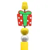 Venta Caliente Dibujos Animados Papá Noel Pegamento Suave de PVC Bolígrafo Cuentas DIY Creativo Árbol de Navidad Cuentas Cuentas de Enfoque Accesorios al por Mayor