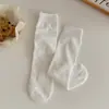 Calcetines Caídos Suxinaimin para Mujer, Calcetines de Algodón de Color Sólido para Otoño e Invierno, Estilo Coreano de Moda, Simples, Versátiles, Calcetines Largos