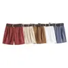 Roupas Femininas 2026 Verão Novo Estilo Moda Europeia e Americana Versátil Shorts Casuais Plissados com Cinto 8372244