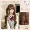 [Dos Coletas] Peluca Xingcheng Shao Luo Lolita Color Miel Té 75cm Rizado Romano Jk Moda Cabello Largo Rizado